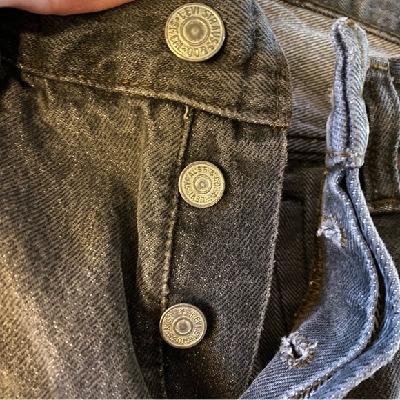 Vintage 80s Levi’s 501 - 0658 Custom Jeans Waist 29 Women Size 6 8 Leopard Plaid - Picture 4 of 16